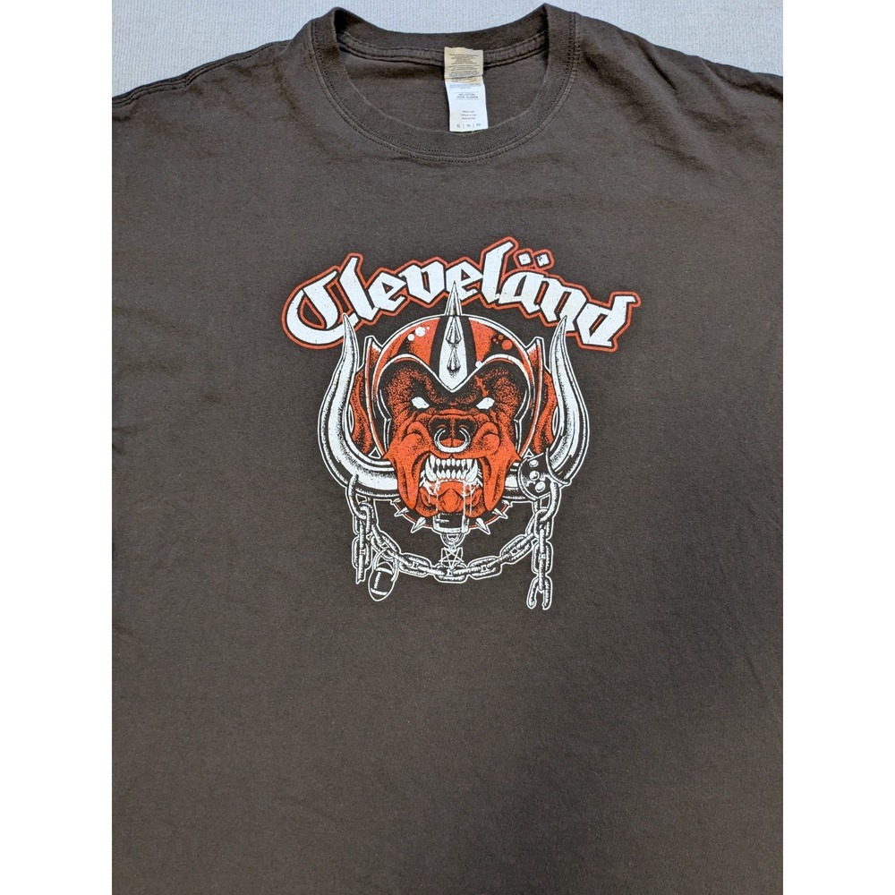 Cleveland Browns Shirt Mens XL Dawg Pound Graphic Tee Motorhead Football Logo